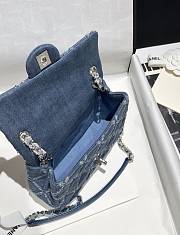 Chanel Classic Flap Bag Denim CF Size 20 x 13 x 6.5 cm - 2