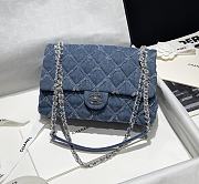 Chanel Classic Flap Bag Denim CF Size 26 x 18 x 7 cm - 1