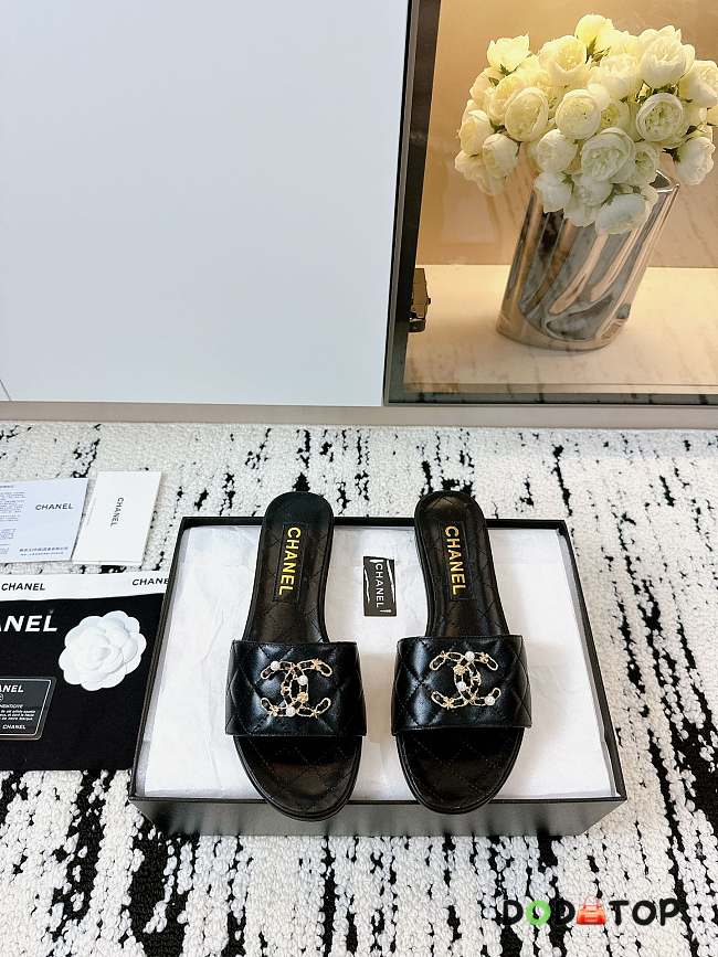 Chanel Sandals Black 03 - 1