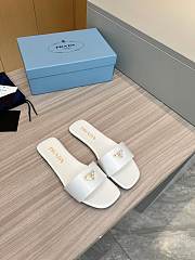 Prada White Slippers  - 2