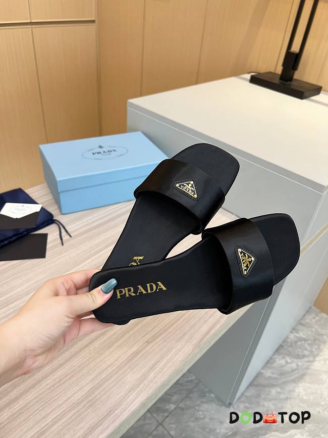 Prada Black Slippers - 1