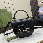 Gucci Horsebit 1955 Black Handbag Size 18 x 15 x 6.5 cm - 1