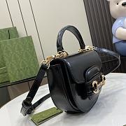 Gucci Horsebit 1955 Black Handbag Size 18 x 15 x 6.5 cm - 5