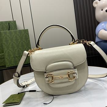 Gucci Horsebit 1955 White Handbag Size 18 x 15 x 6.5 cm