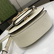 Gucci Horsebit 1955 White Handbag Size 18 x 15 x 6.5 cm - 5