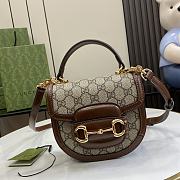 Gucci Horsebit 1955 Brown Handbag Size 18 x 15 x 6.5 cm - 1