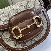 Gucci Horsebit 1955 Brown Handbag Size 18 x 15 x 6.5 cm - 2