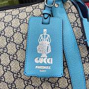 Gucci Savoy Medium Duffle Bag Blue Size 52 x 30 x 29 cm - 6