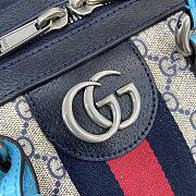 Gucci Savoy Medium Duffle Bag Blue Size 52 x 30 x 29 cm - 3