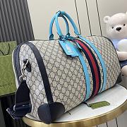 Gucci Savoy Medium Duffle Bag Blue Size 52 x 30 x 29 cm - 4