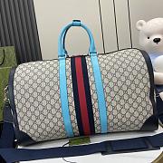 Gucci Savoy Medium Duffle Bag Blue Size 52 x 30 x 29 cm - 2