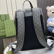 Gucci Ophidia Small GG Backpack Grey Size 29 x 40.5 x 13.5 cm - 2