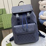 Gucci Ophidia Small GG Backpack Blue Size 29 x 40.5 x 13.5 cm - 1