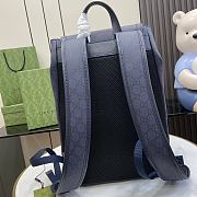 Gucci Ophidia Small GG Backpack Blue Size 29 x 40.5 x 13.5 cm - 4