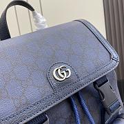 Gucci Ophidia Small GG Backpack Blue Size 29 x 40.5 x 13.5 cm - 3