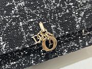 Dior Top Handle Bag Black Cannage Tweed Size 21 × 11.5 × 4.5 cm - 2