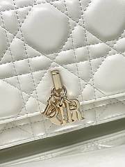 Dior Miss Dior Top Handle Bag White Size 21 x 11.5 x 4.5 cm - 6