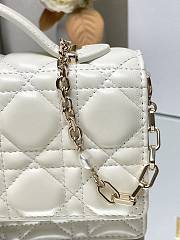 Dior Miss Dior Top Handle Bag White Size 21 x 11.5 x 4.5 cm - 4