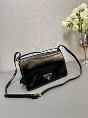 Prada Brushed Leather Black Size 23 x 15 x 8.5 cm - 6