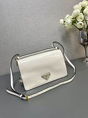 Prada Brushed Leather White Size 23 x 15 x 8.5 cm - 5