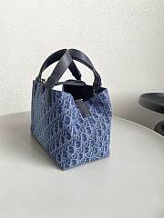 Dior Medium Dior Toujours Bag Denim Size 28.5 x 19 x 21.5 cm - 5