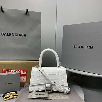 Balenciaga Hourglass Bag White XS Size 19 x 8 x 21 cm