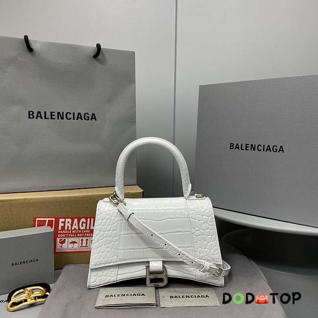 Balenciaga Hourglass Bag White Small Size 23 x 10 x 24 cm - 1