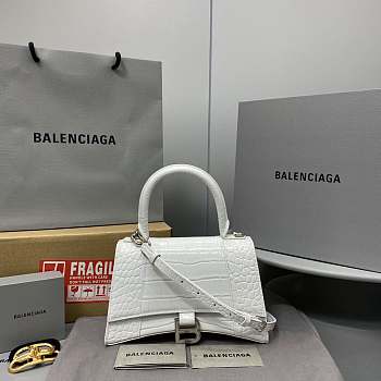Balenciaga Hourglass Bag White Small Size 23 x 10 x 24 cm
