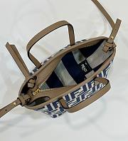  Fendi Mini Roll Tote Handbag Blue Size 15.5 x 11 x 13 cm - 6