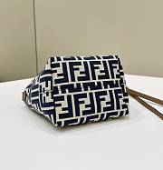  Fendi Mini Roll Tote Handbag Blue Size 15.5 x 11 x 13 cm - 5