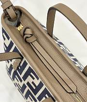  Fendi Mini Roll Tote Handbag Blue Size 15.5 x 11 x 13 cm - 4