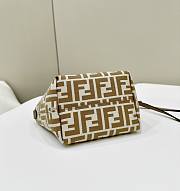 Fendi Mini Roll Tote Handbag Brown Size 15.5 x 11 x 13 cm - 3