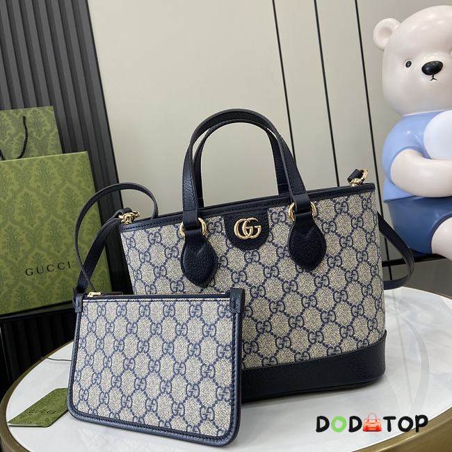 Gucci Ophidia Mini Tote Bag Blue Size 22 x 18 x 11 cm - 1