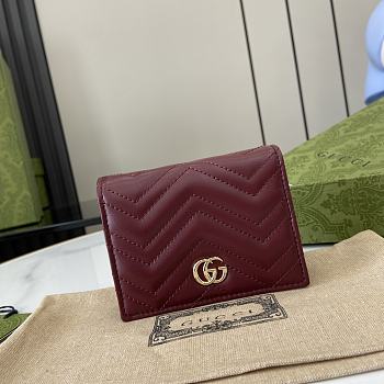 Gucci GG Marmont Card Case Wallet Size 11 x 8.5 x 3 cm