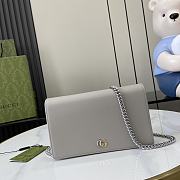 Gucci GG Marmont Chain Wallet Grey Size 12.5 x 21 x 4 cm - 1