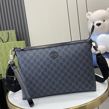 Gucci GG Crossbody Bag With Interlocking Double G Size 35 x 26 x 4 cm 