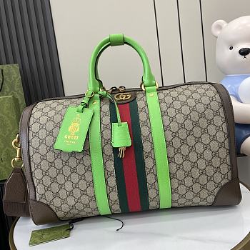 Gucci Savoy Medium Travel Bag Green Size 44 x 28.5 x 24.5 cm