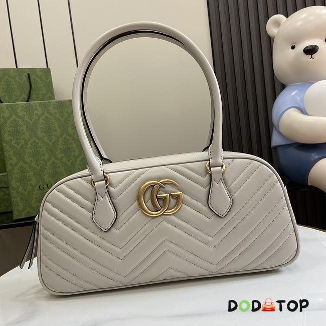 Gucci GG Marmont Medium Handbag White Size 35.5 x 16.5 x 7 cm - 1