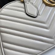 Gucci GG Marmont Medium Handbag White Size 35.5 x 16.5 x 7 cm - 5