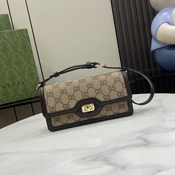Gucci Luce Series Mini Shoulder Bag Brown Size 21 x 11 x 4 cm