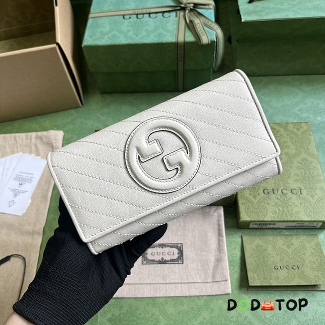 ️Gucci Blondie Long Wallet White Size 11 x 19 x 3.5 cm - 1