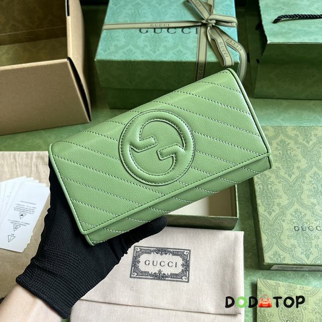 ️Gucci Blondie Long Wallet Green Size 11 x 19 x 3.5 cm - 1