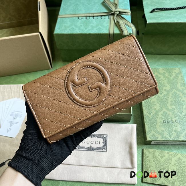 ️Gucci Blondie Long Wallet Brown Size 11 x 19 x 3.5 cm - 1