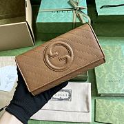 ️Gucci Blondie Long Wallet Brown Size 11 x 19 x 3.5 cm - 1