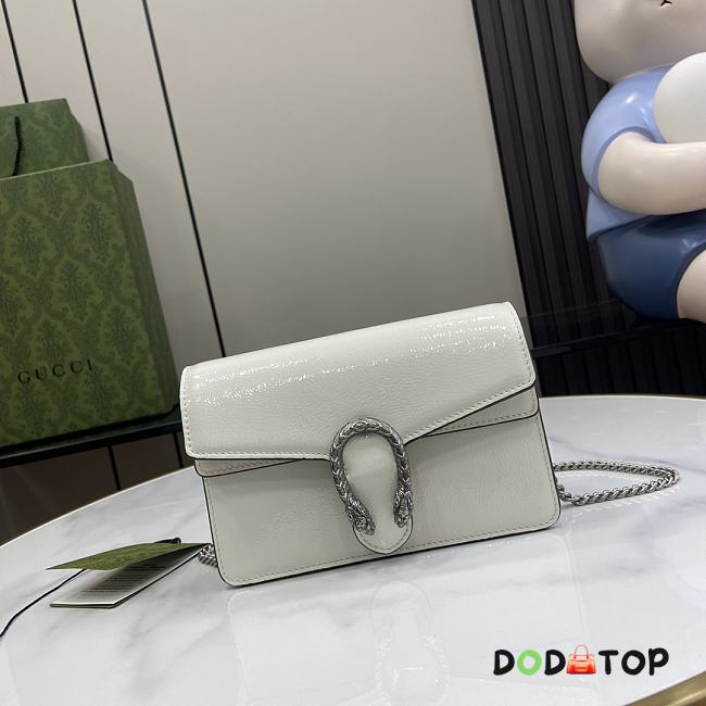 Gucci Dionysus Super Mini Handbag White Size 17.5 x 11 x 6.5 cm - 1