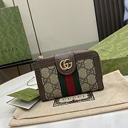 Gucci Ophidia GG Full Zip Wallet Size 13 x 8.5 x 2 cm - 1