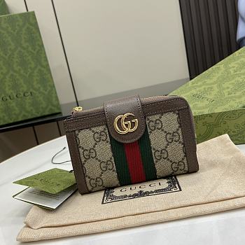 Gucci Ophidia GG Full Zip Wallet Size 13 x 8.5 x 2 cm