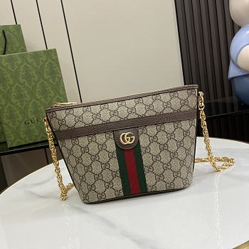 Gucci Ophidia GG Mini Shoulder Bag Brown Size 21 x 16 x 11 cm