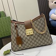 Gucci Padlock Medium Shoulder Bag Brown Size 32.5 x 24 x 5.5 cm - 1