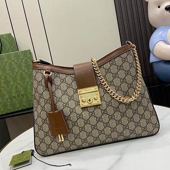 Gucci Padlock Medium Shoulder Bag Brown Size 32.5 x 24 x 5.5 cm